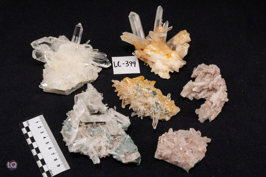 Lemurian Quartz Clusters mixed selection Rainbow Lot (LC-399)