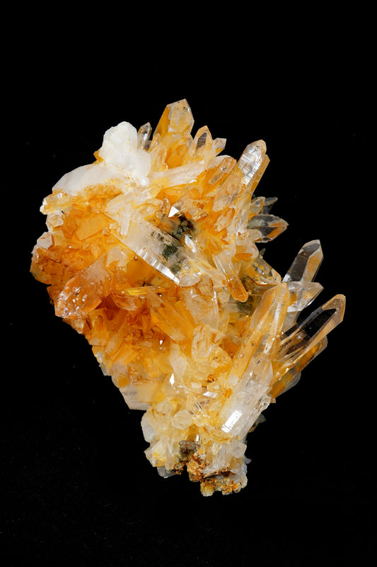 Extra Rare! Golden Healer Green Lemurian Quartz Cluster Collector Specimen (Lot: CO-265A)