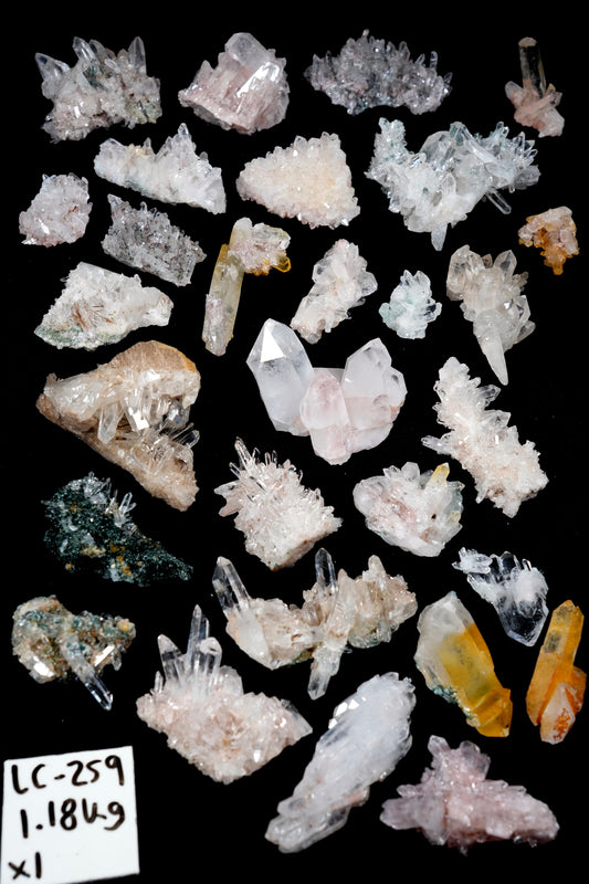 Lemurian Quartz Clusters mixed selection Rainbow Lot (LC-259A)