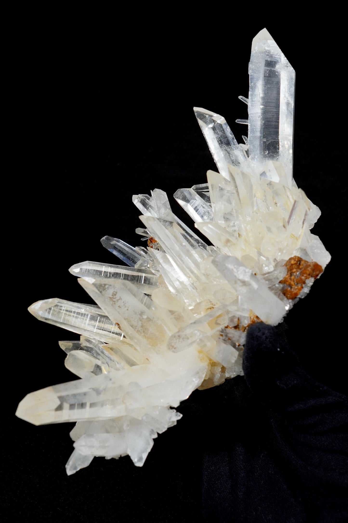Laser Double terminated Lemurian Quartz Cluster Collector Specimen (Lot: CO-268)