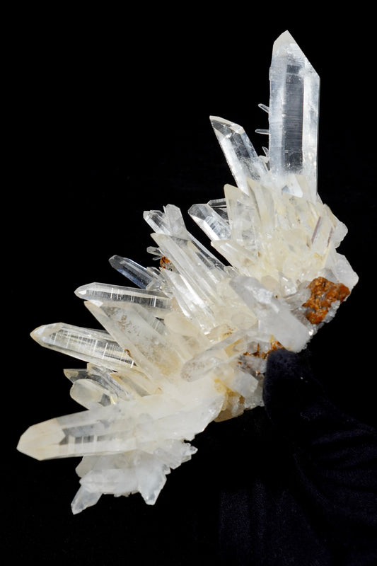 Laser Double terminated Lemurian Quartz Cluster Collector Specimen (Lot: CO-268)