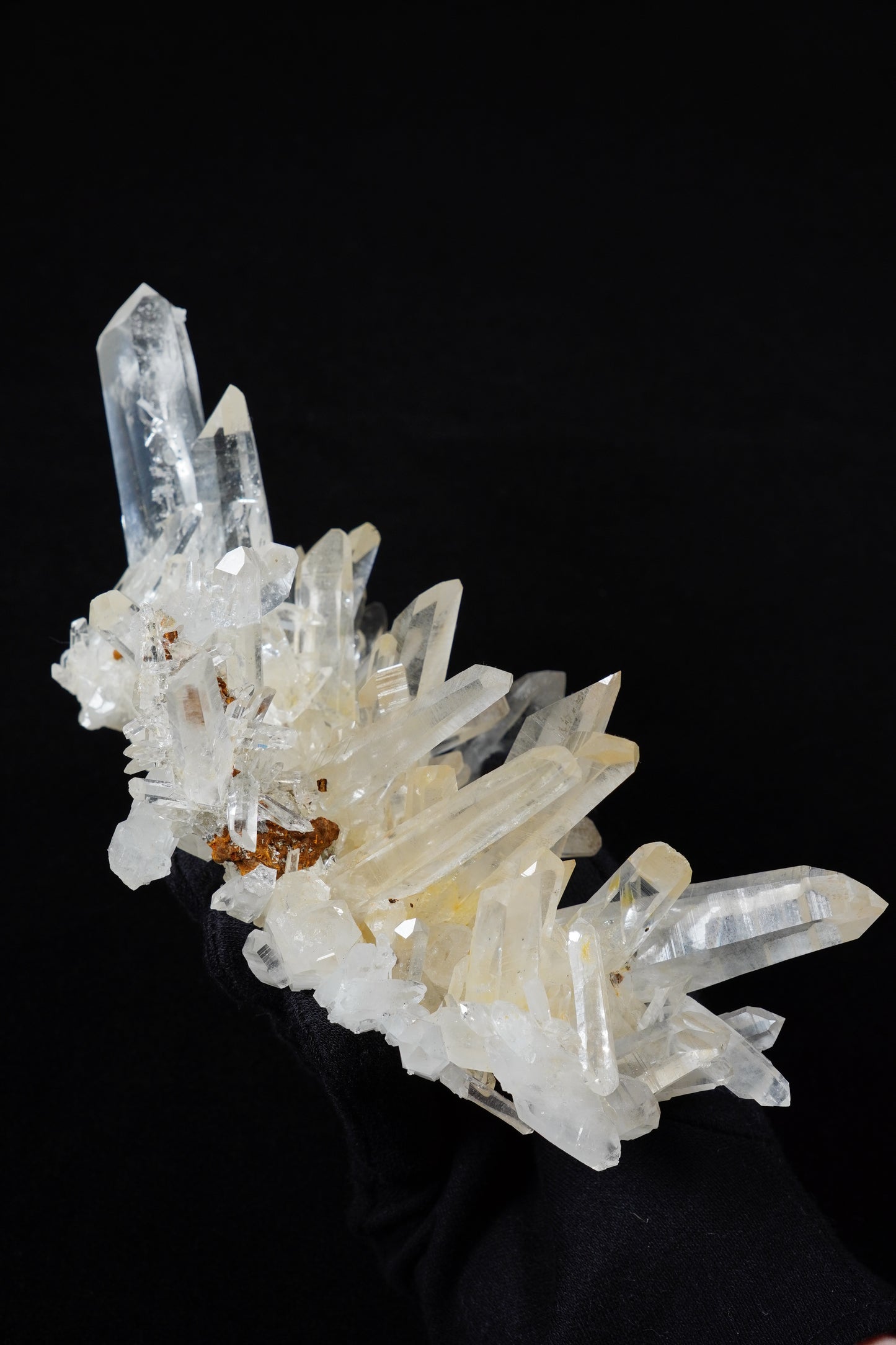 Laser Double terminated Lemurian Quartz Cluster Collector Specimen (Lot: CO-268)