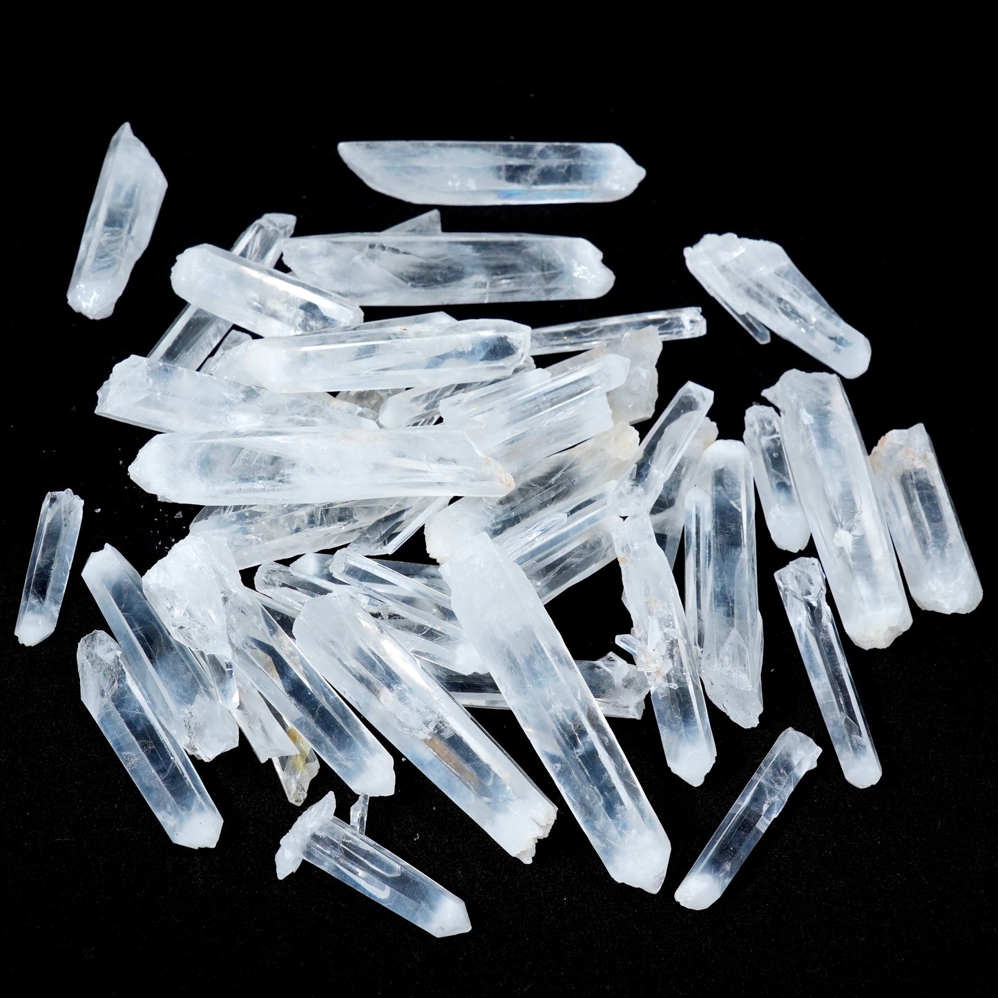Elestial Crown Blue Smoke Lemurian Quartz Crystal points by kilo Small size WHOLESALE