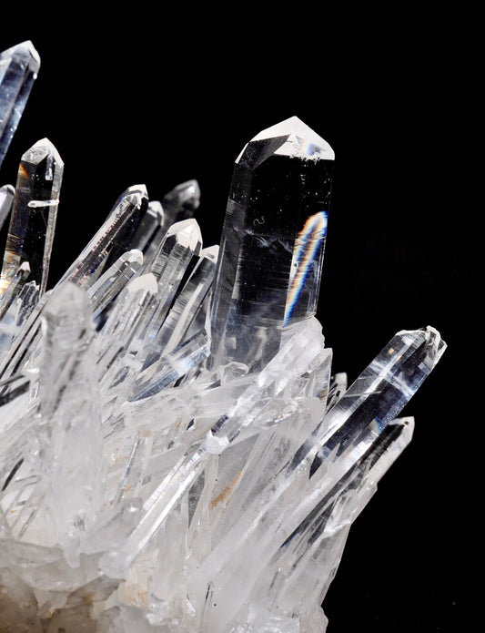 NEEDLE SUPER OPTICAL LEMURIAN QUARTZ CLUSTERS (LC-3084) | WHOLESALE LOT | MEDIUM SIZE 395g x1