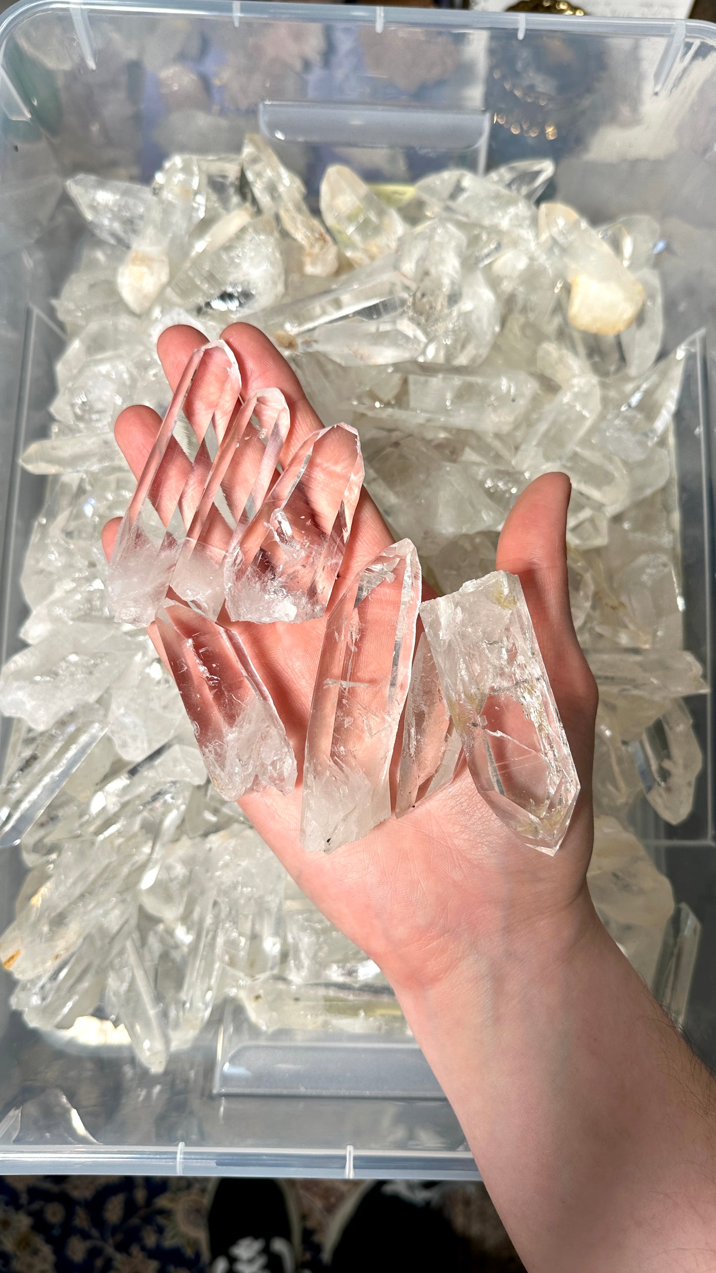 Peñas Blancas Lemurian Quartz Crystal Points (Small Size) by the kilo BULK