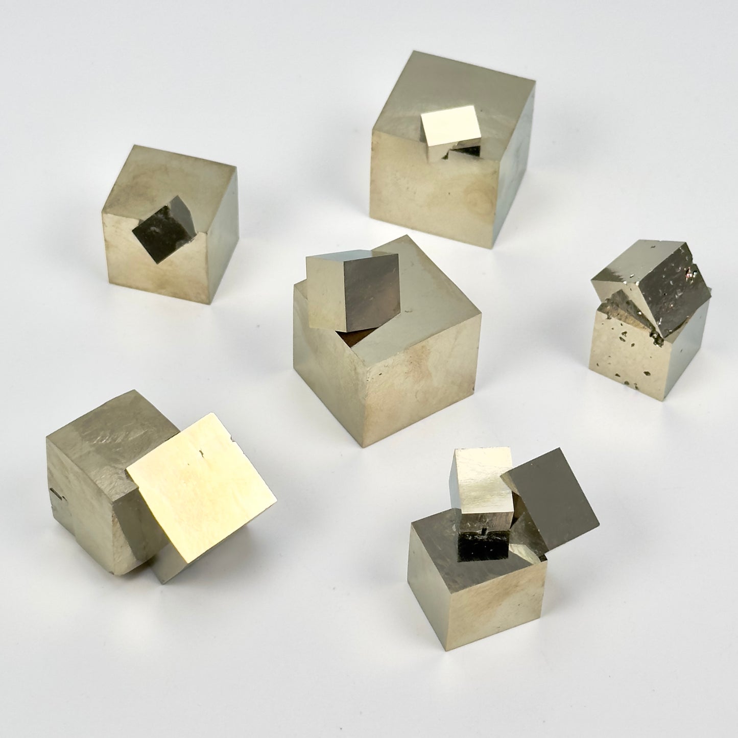 Cubic Pyrite Intergrown formations, Navajun Spain Extra High Quality (PY-1119)