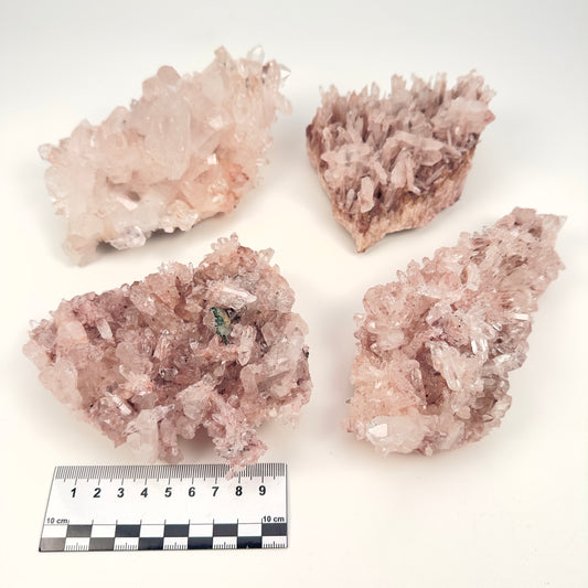 Pink Lemurian Quartz Clusters Mediumsize (Lot: P-1198)