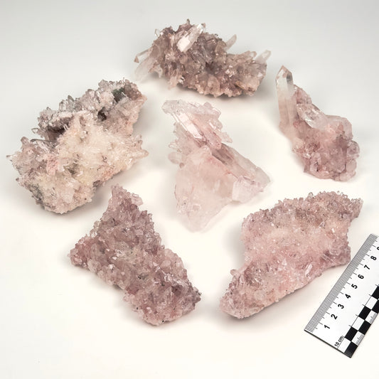 Pink Lemurian Quartz Cluster medium size (Lot: P-1226)