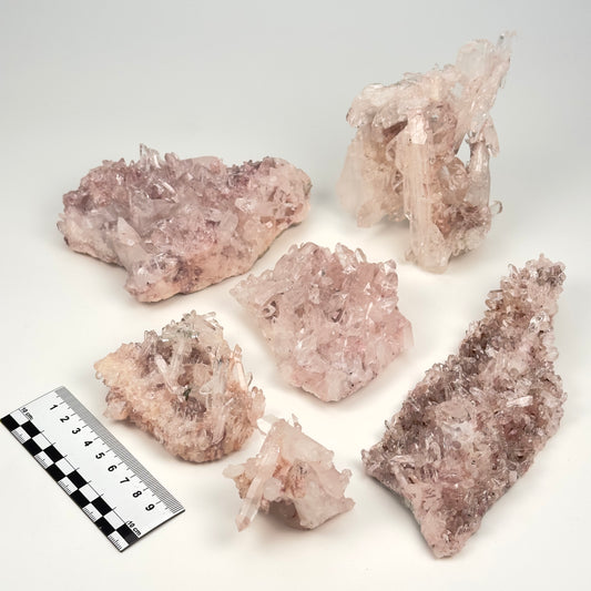 Pink Lemurian Quartz Cluster mediumsize (Lot: P-1200)