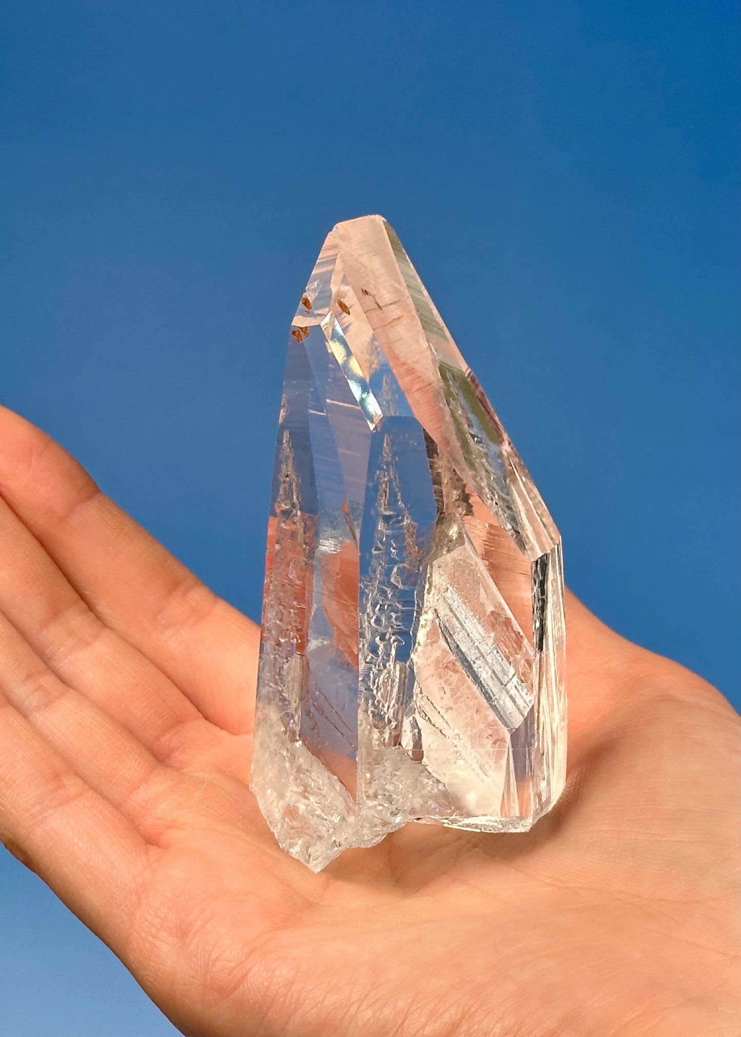 Master Chisel Peñas Blancas Lemurian Quartz Self Standing Super Optical (Lot: CO-225) Collector Specimen