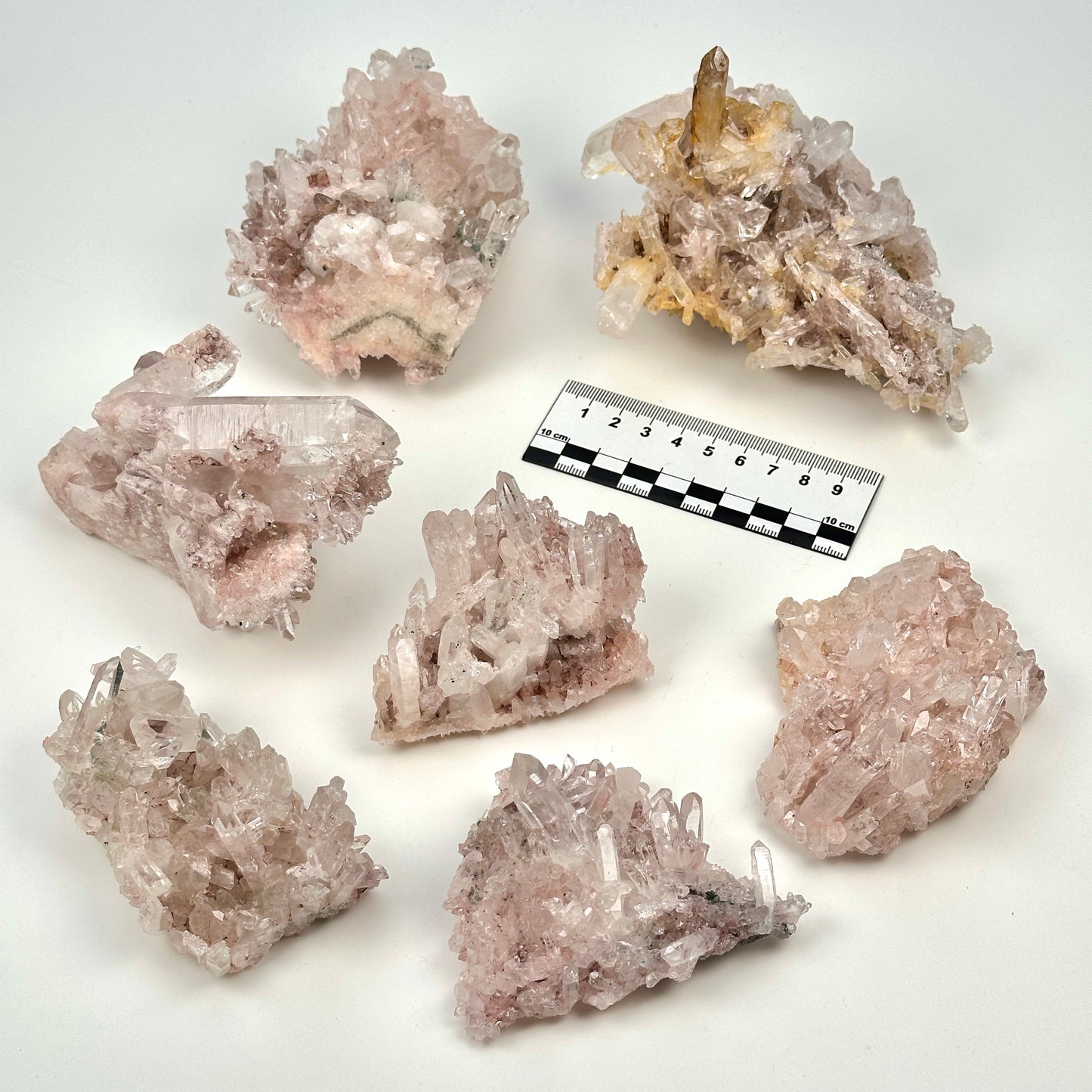 Pink Lemurian Quartz Clusters Small size (P-1246)