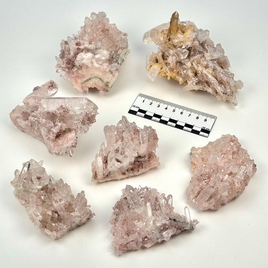 Pink Lemurian Quartz Clusters Small size (P-1246)
