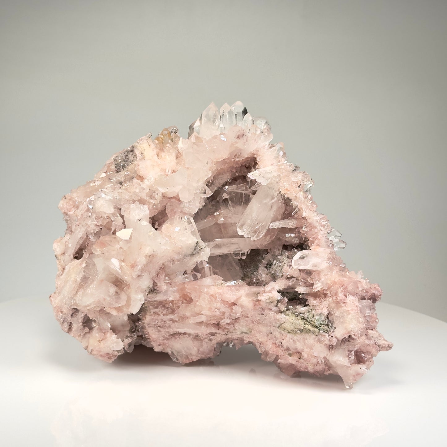 Pink Lemurian Quartz Cluster Large size (P-1258)