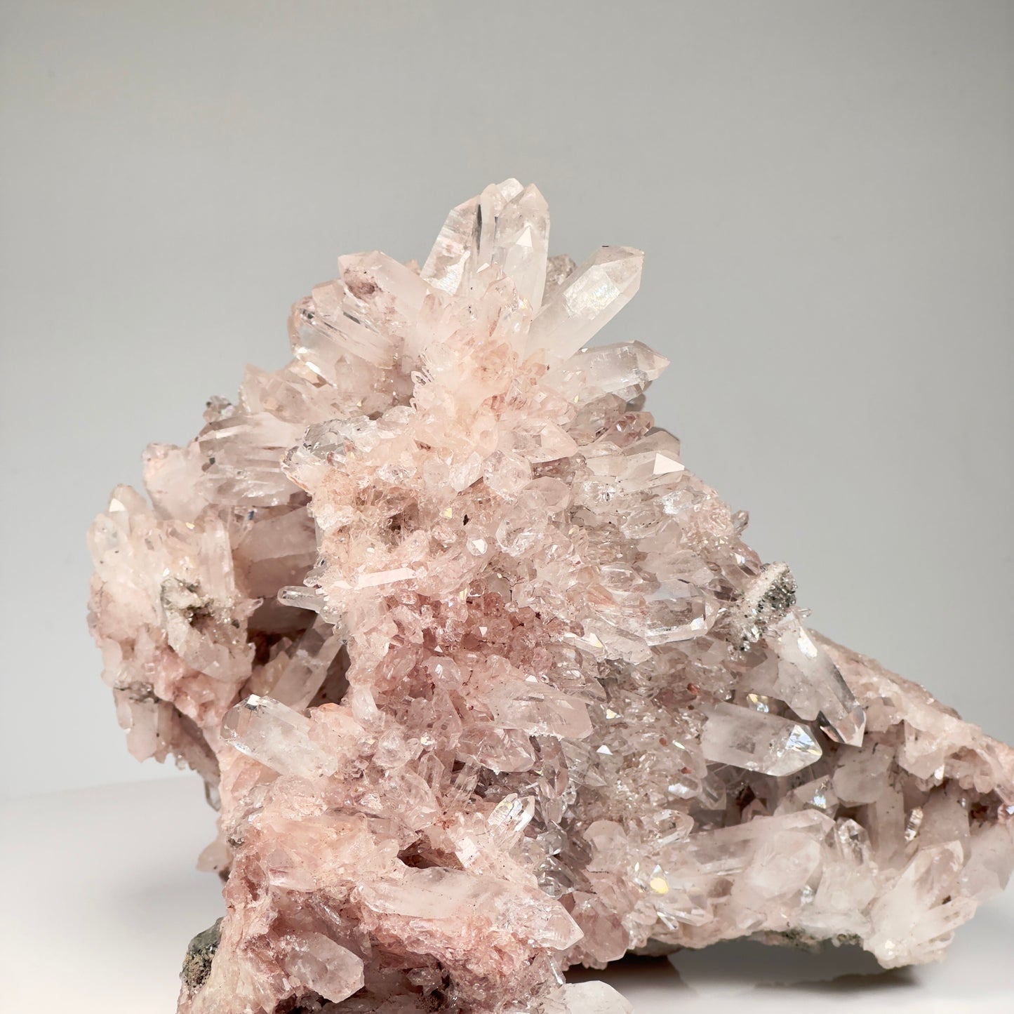 Pink Lemurian Quartz Cluster Large size (P-1258)