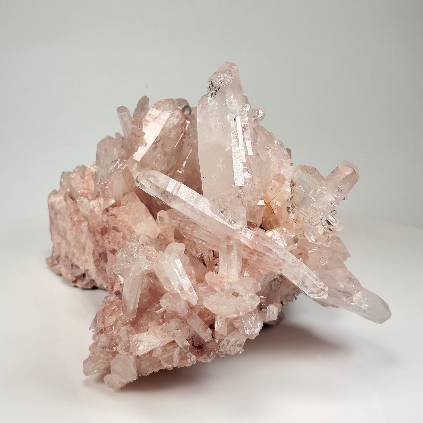 Pink Lemurian Quartz Crystal Clusters (Medium/Large) by the kilo BULK