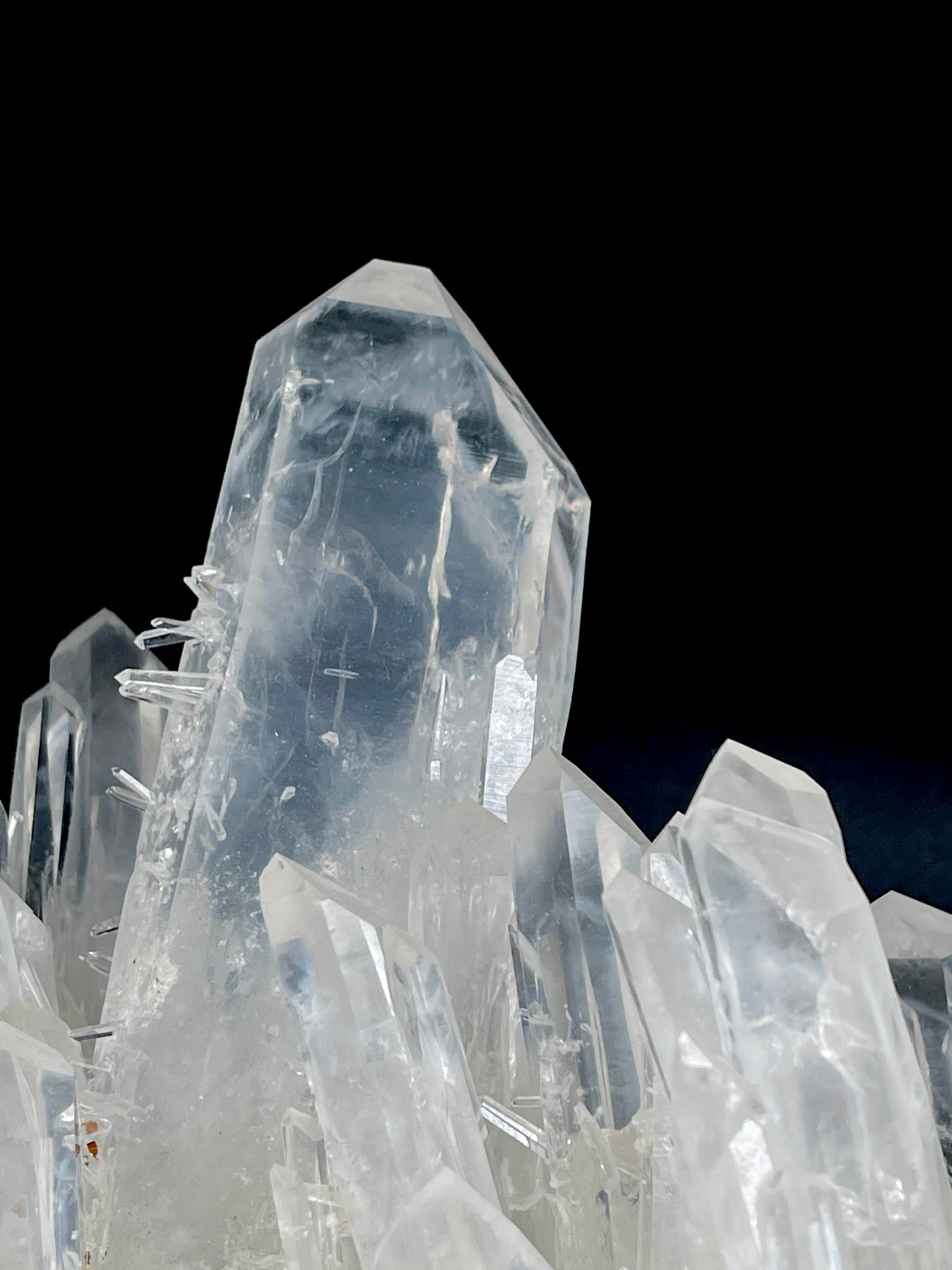 Extra rare Phantom Blue Smoke Lemurian Quartz Cluster XL size! WHOLESALE (LC-303)