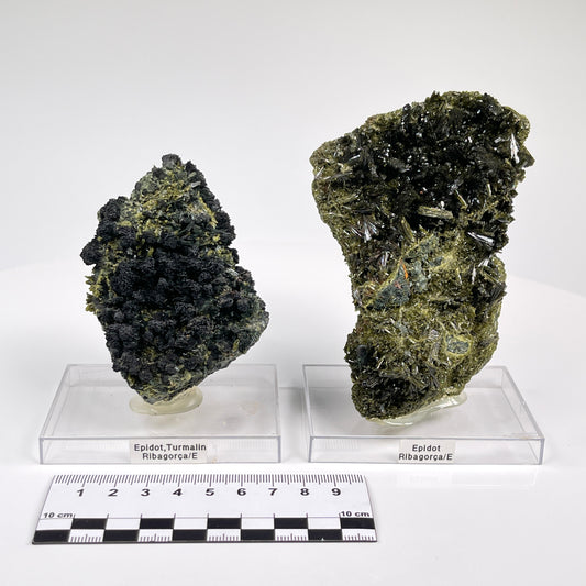 Epidote Clusters with black Tourmaline! from Spain Extra high quality WHOLESALE (EP-12)