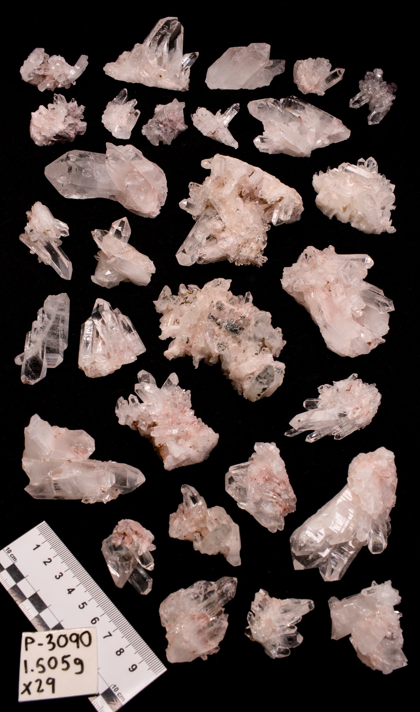 PINK LEMURIAN QUARTZ CLUSTERS (P-3090) | WHOLESALE LOT | SMALL SIZE 1505g x29
