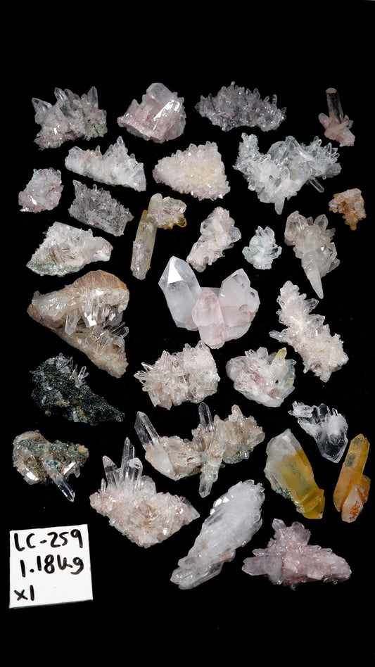 Lemurian Quartz Clusters mixed selection Rainbow Lot (LC-259A)
