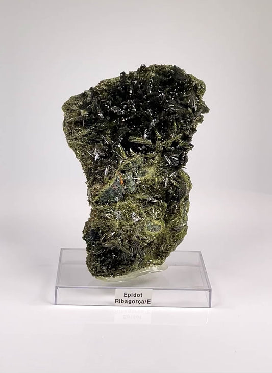 Epidote Clusters with black Tourmaline! from Spain Extra high quality WHOLESALE (EP-12)