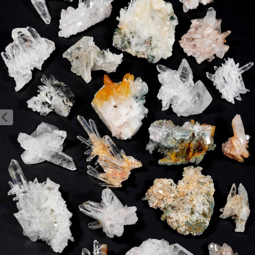 Rainbow Lemurian Quartz CLusters 🌈