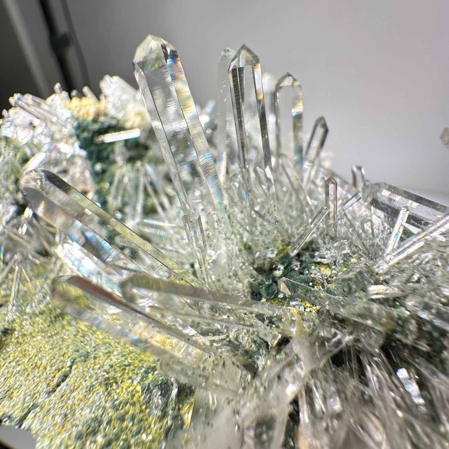 Green Lemurian Quartz Clusters ๐ฟ