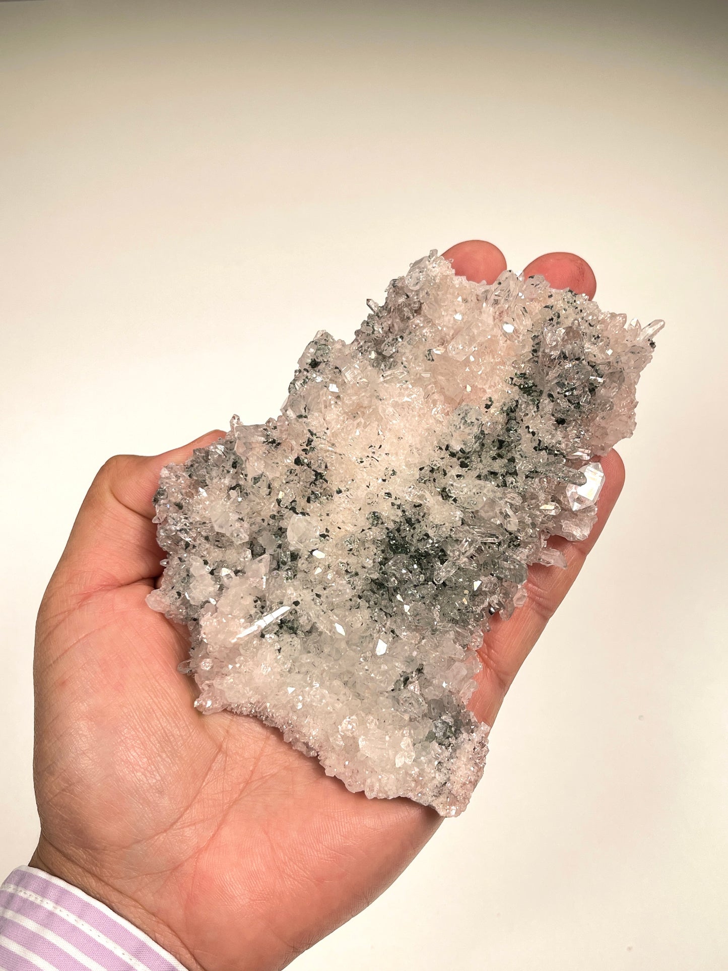 Pink Lemurian Quartz Clusters medium & small size (P-952)