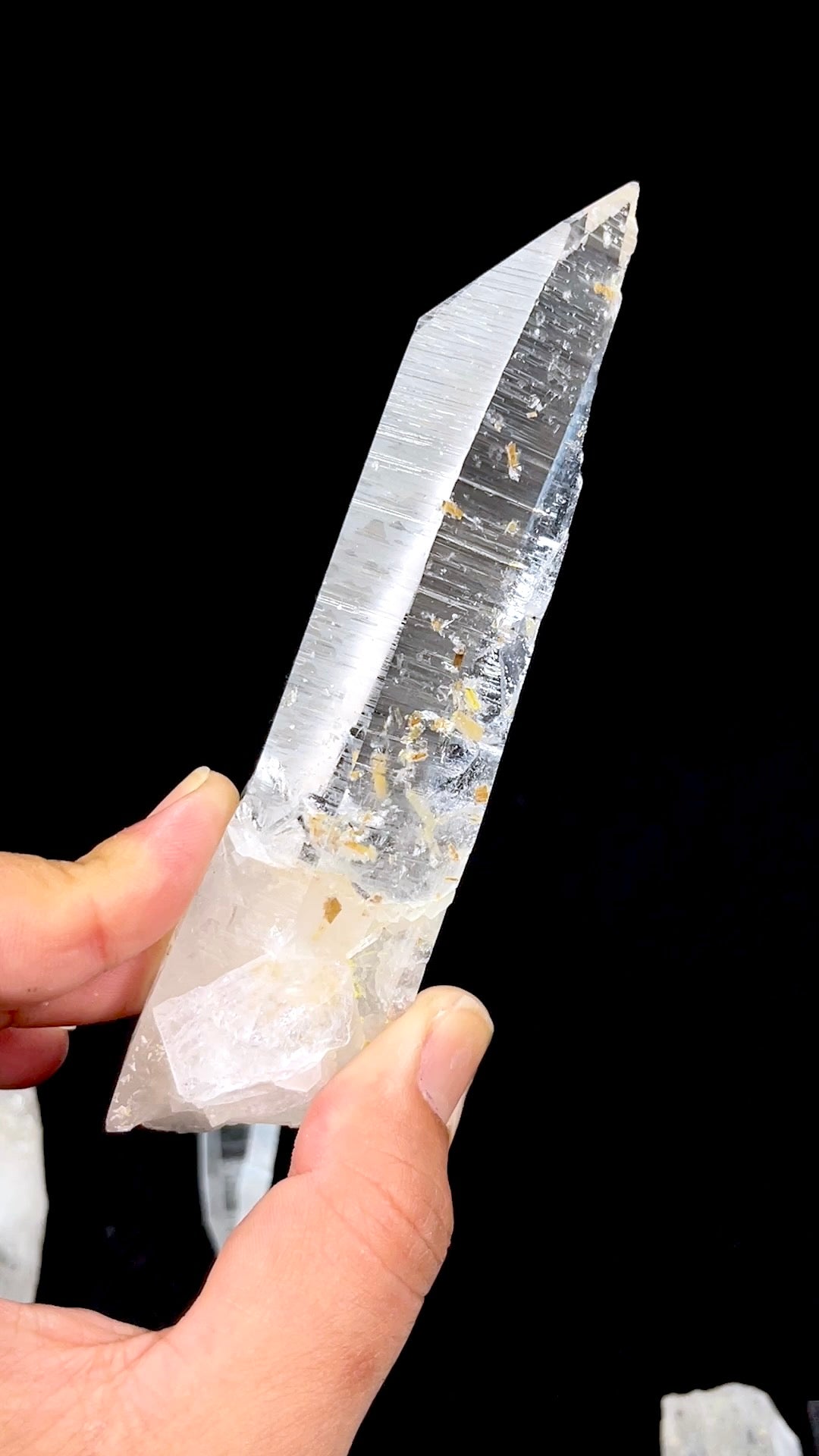 Coscuez Pocket, Laser Peñas Blancas Lemurian Quartz Medium size (PE-146)