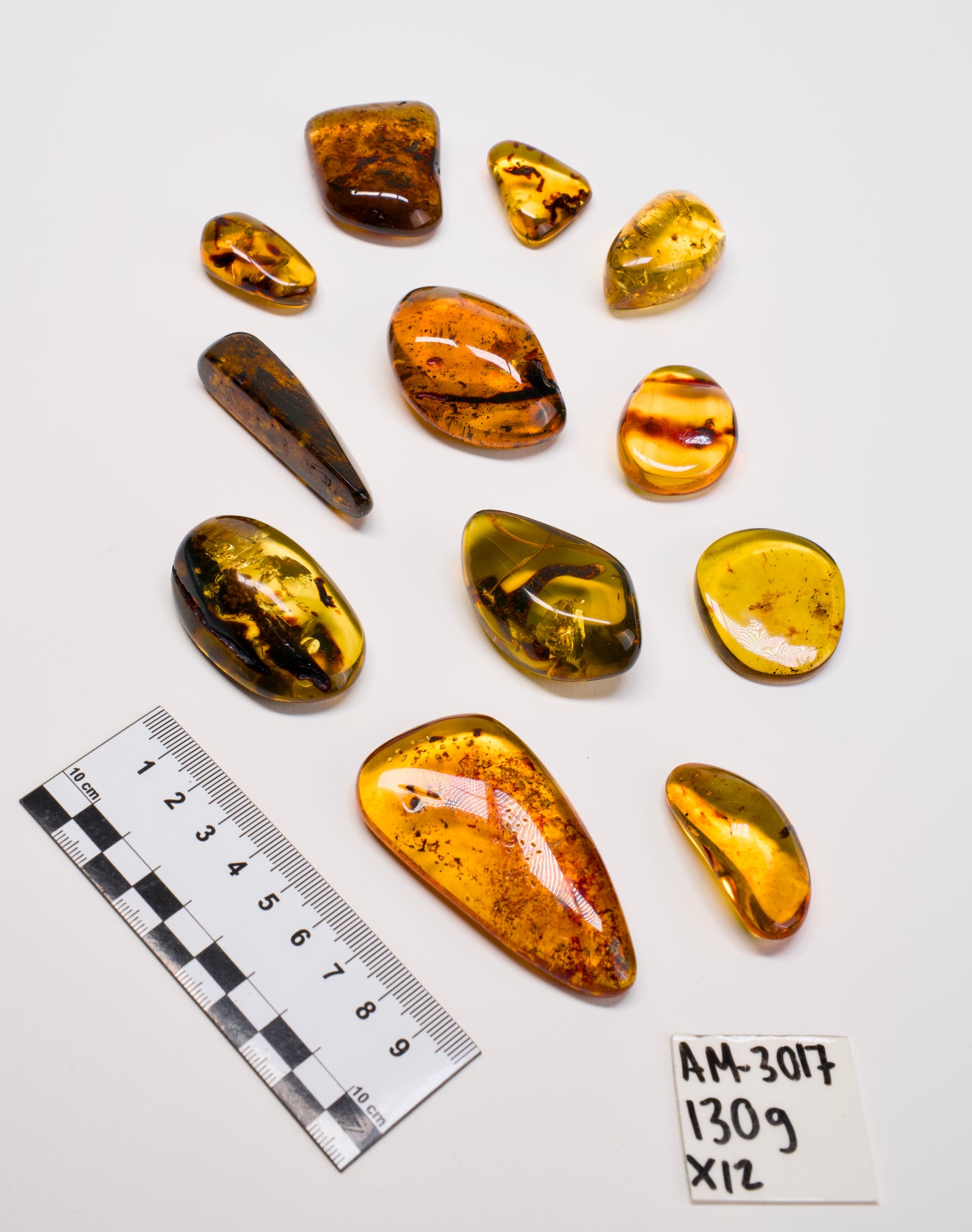 COLOMBIAN AMBER (AM-3017) | WHOLESALE LOT | SMALL SIZE 130g x12