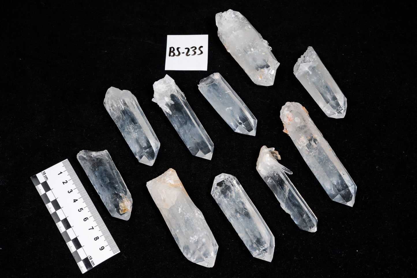 Blue Feather Lemurian Quartz crystal Points (Lot: BS-235) medium size