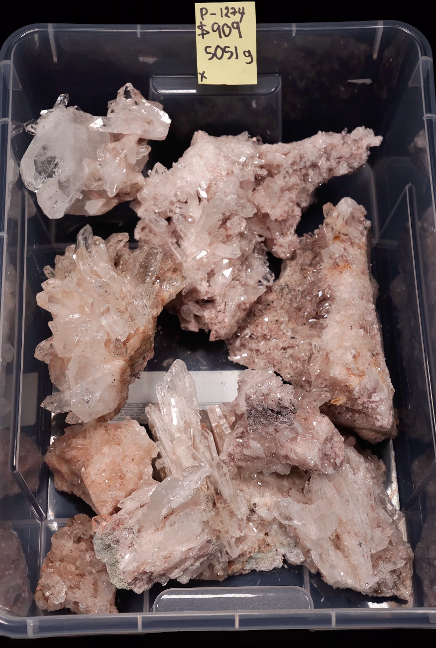 Kilos Promo! 5kg Sacred Pink Lemurian Quartz Clusters P-1274