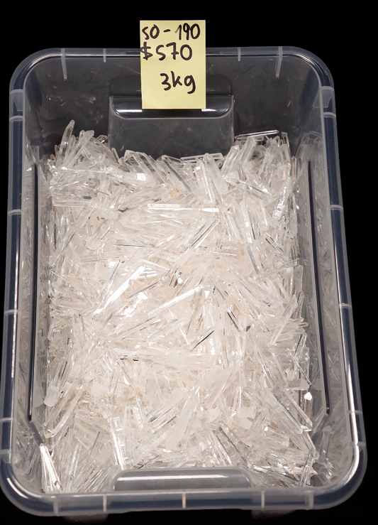 Kilos Promo! 3kg Needle Lemurian Quartz Points SO-190