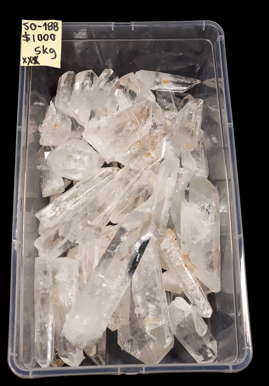 Kilos Promo! 5kg Super Optical Lemurian Quartz Points SO-188