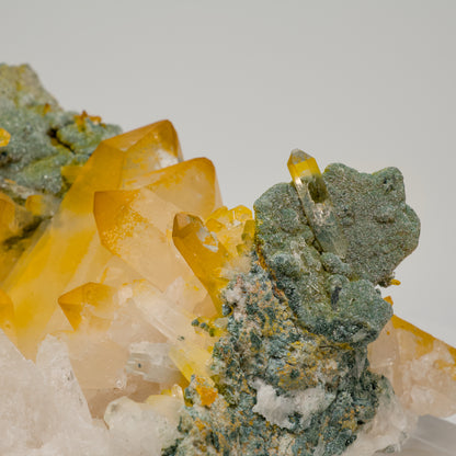 ゴールデングリーンレムリアンクォーツクラスター ミディアムサイズ 超希少 (LC-439)