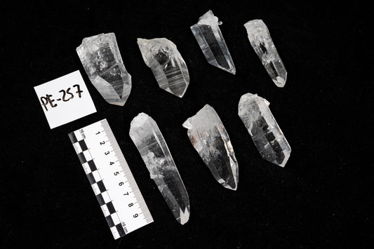 Laser Peñas Blancas Lemurian Quartz Points, Super Optical Clarity Medium size WHOLESALE (PE-257)