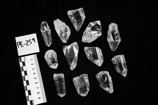 Super Optical Peñas Blancas Lemurian Quartz crystals (PE-259)
