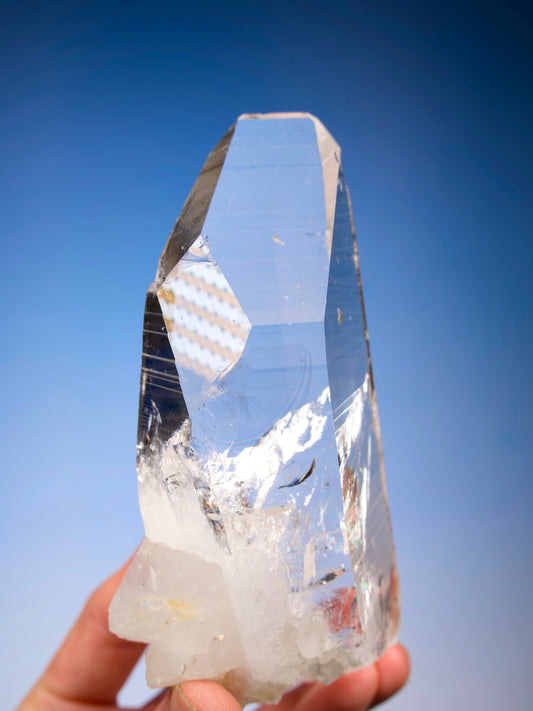 Peñas Blancas Chisel (8 sided) Lemurian Quartz With huge Time Link Window to the past Collector Specimen (Lot: PE-306)