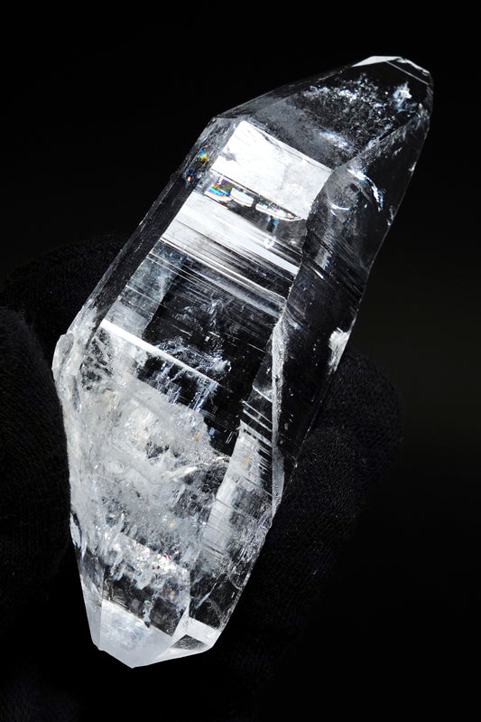 Double terminated Peñas Blancas Lemurian Quartz Crystal Collector Specimen (Lot: PE-1CH) 10cm