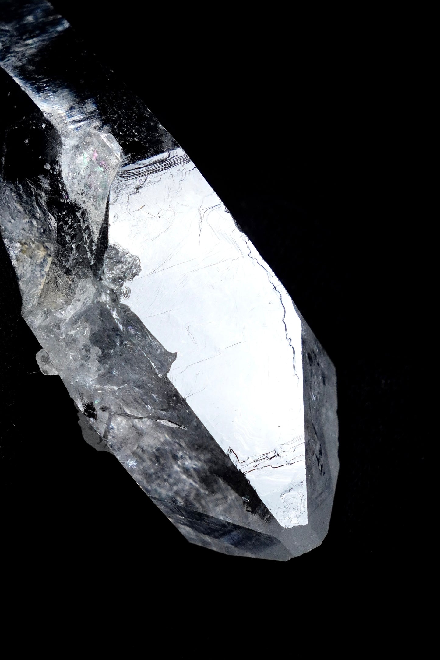 Double terminated Peñas Blancas Lemurian Quartz Crystal Collector Specimen (Lot: PE-1CH) 10cm