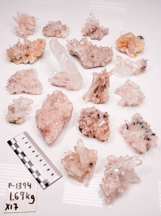 Pink Lemurian Quartz Clusters Small Size (P-1394)