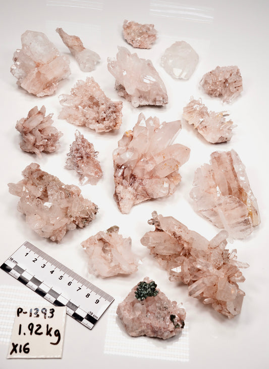 Pink Lemurian Quartz Clusters Small/Medium Size (P-1393)