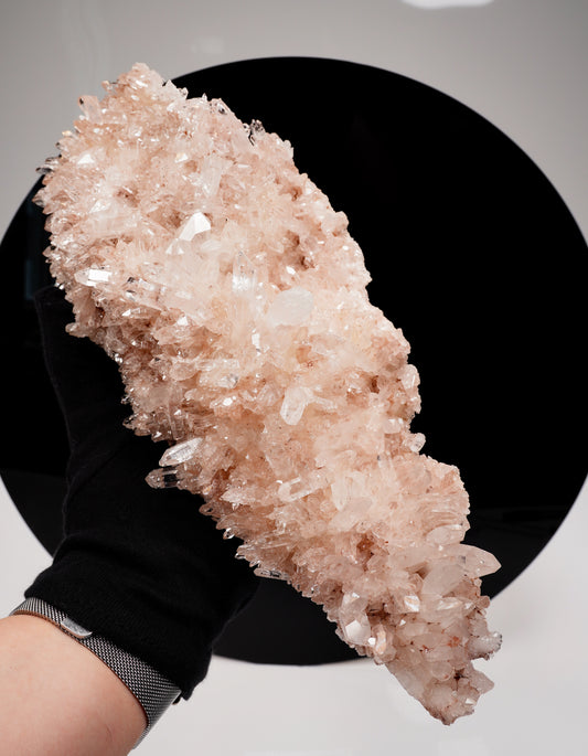 Pink Lemurian Quartz Cluster Large Size (P-1400) Single Wholesale Piece