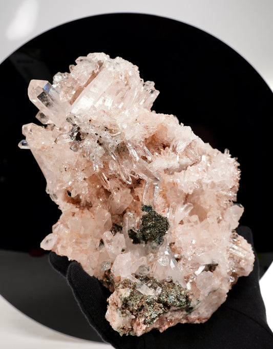 Pink Lemurian Quartz Cluster Large Size (P-1402) Single Wholesale Piece