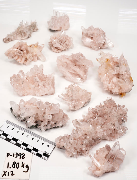 Pink Lemurian Quartz Clusters Small Size (P-1392)