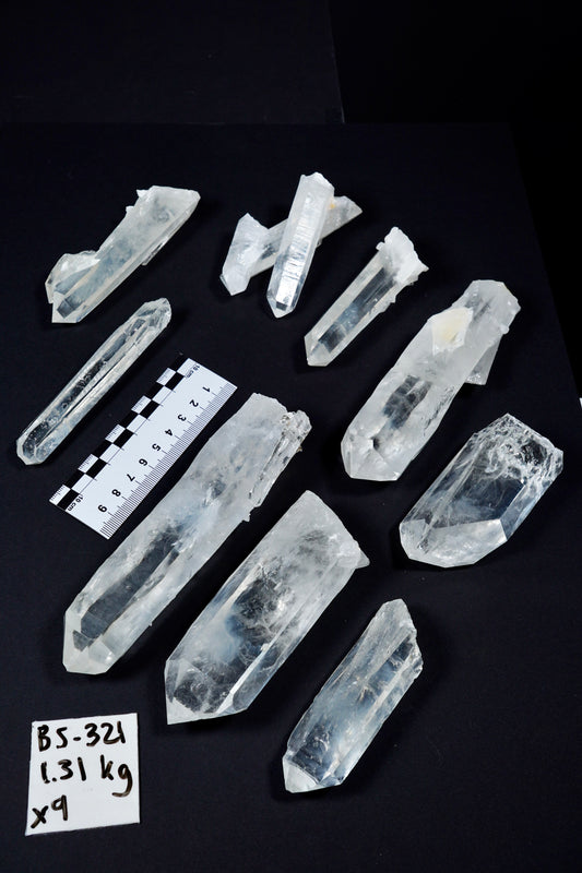 Blue Feather Lemurian Quartz Crystals AKA Blue Mist Quartz (BS-321)