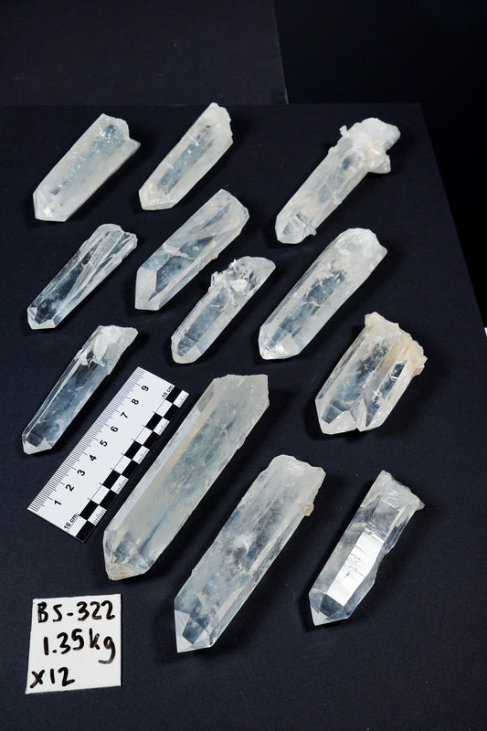 Blue Feather Lemurian Quartz Crystals AKA Blue Mist Quartz (BS-322)