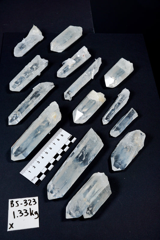 Blue Feather Lemurian Quartz Crystals AKA Blue Mist Quartz (BS-323)