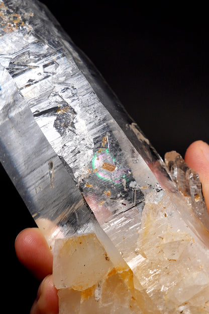 チゼルエンド加工レムリアンクォーツ光の剣コレクター標本（ロット：CO-271）714g