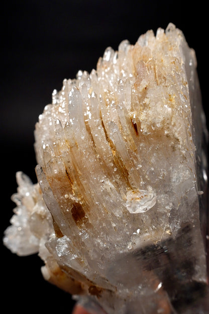 Extra rare Bent Elestial Lemurian Quartz Crystal Collector Specimen (lot: CO-273) 812g x1