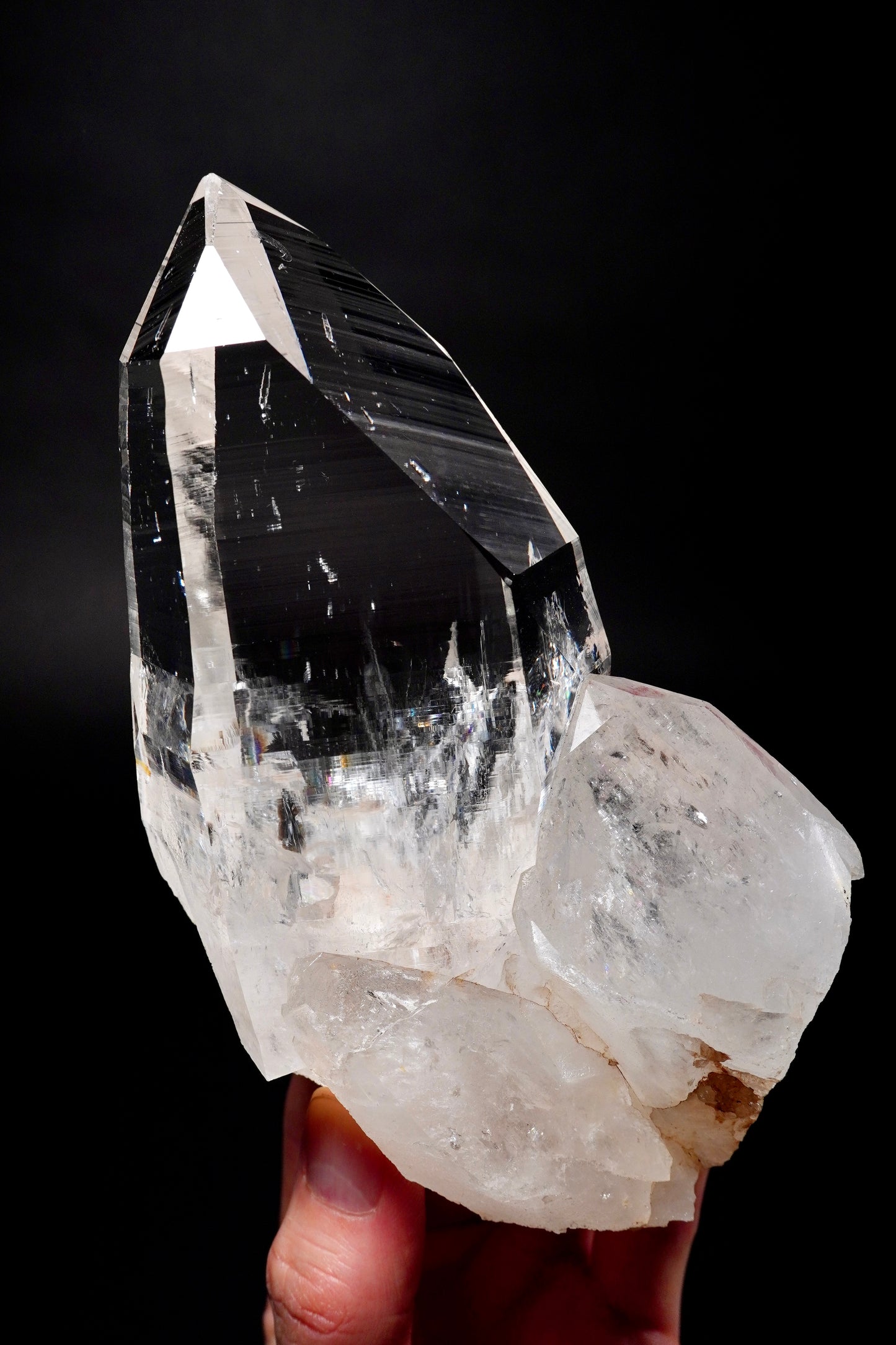 Tantric Twin Peñas Blancas Lemurian Quartz Crystal Collector Specimen (lot: CO-279) 732g